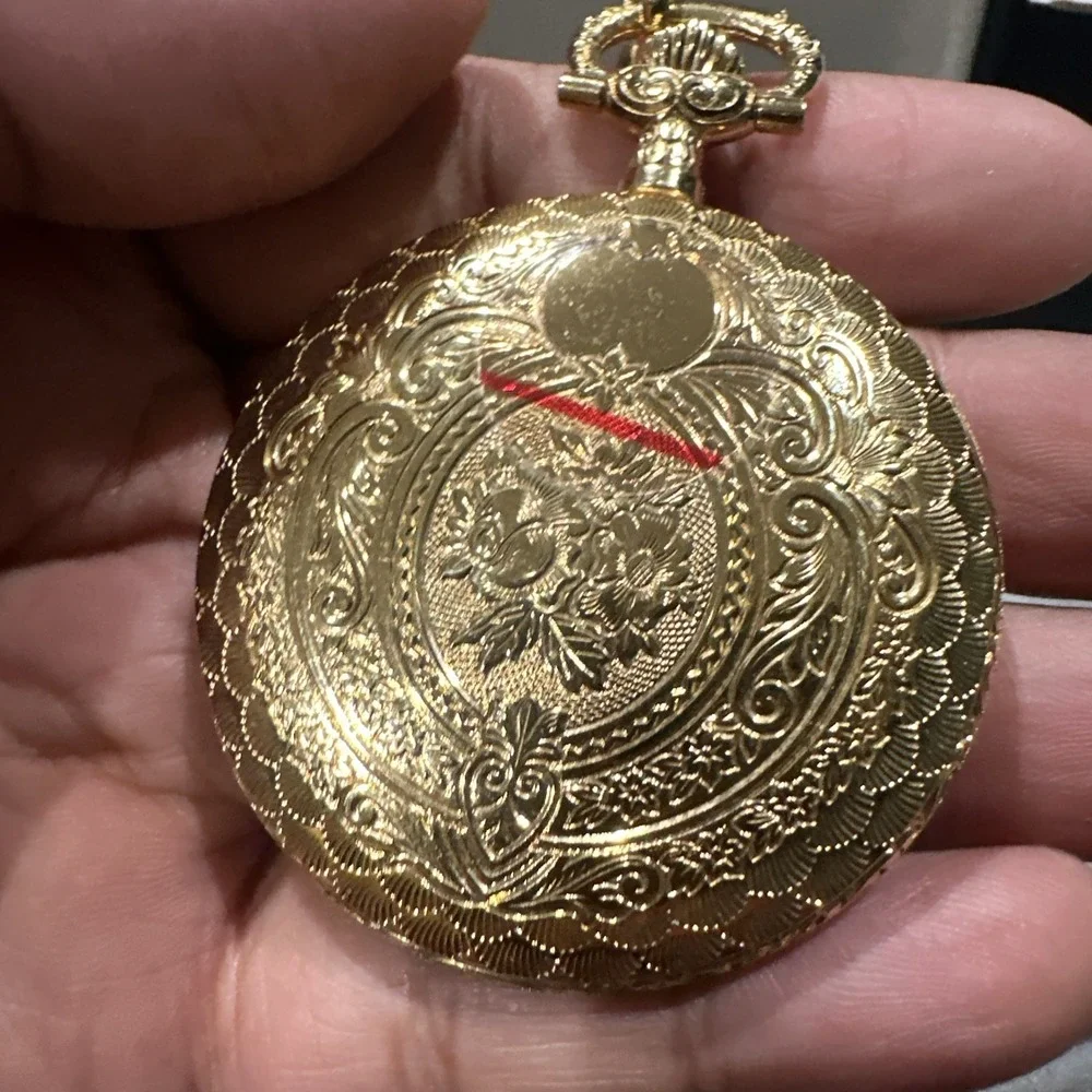 Repair New‎ Vintage Nicolet Moonphase Pocket watch Swiss Quartz in box Repair